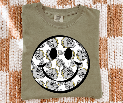 Bulldogs Smiley Custom T-Shirt