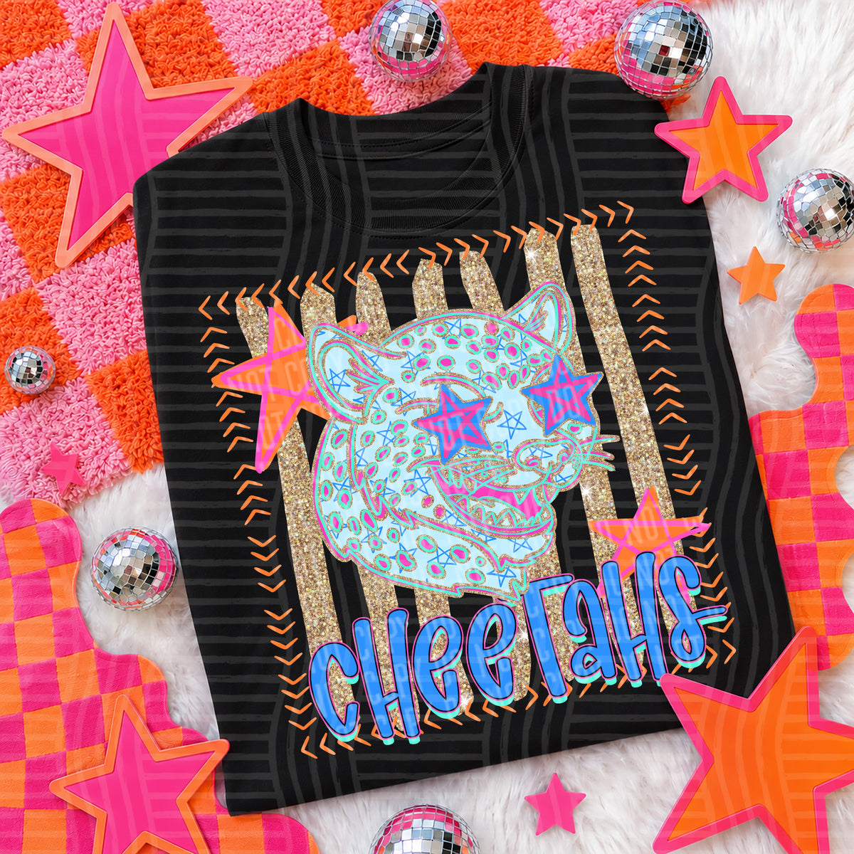 Neon Stars Mascot Spirit T-Shirt