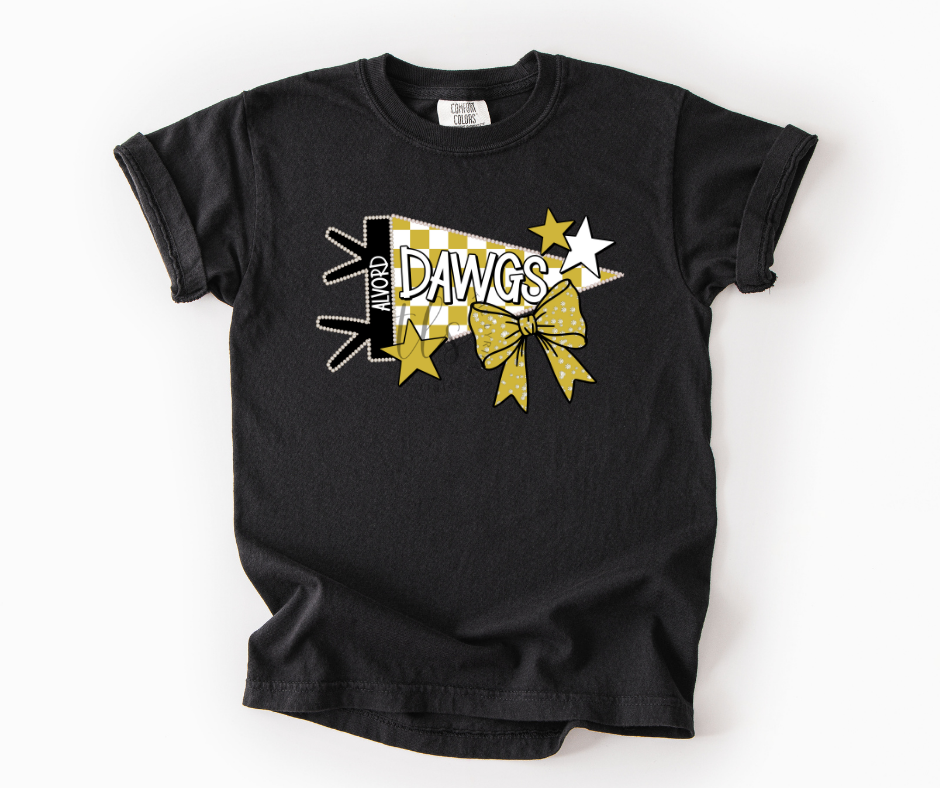 Alvord Dawgs Pennant Flag Custom Exclusive T-Shirt