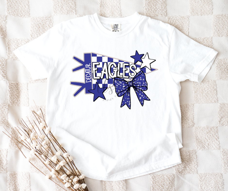 Decatur Eagles Pennant Flag Custom Exclusive T-Shirt