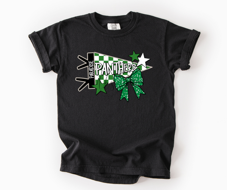 Paradise Panthers Pennant Flag Custom Exclusive T-Shirt