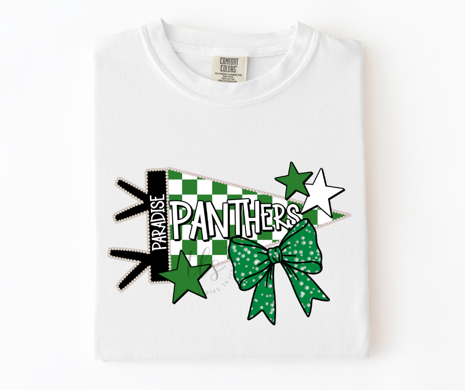 Paradise Panthers Pennant Flag Custom Exclusive T-Shirt