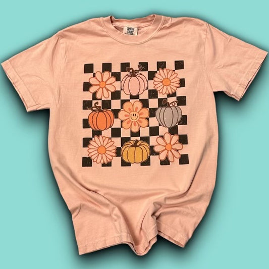 Checkered Pumpkins T-Shirt