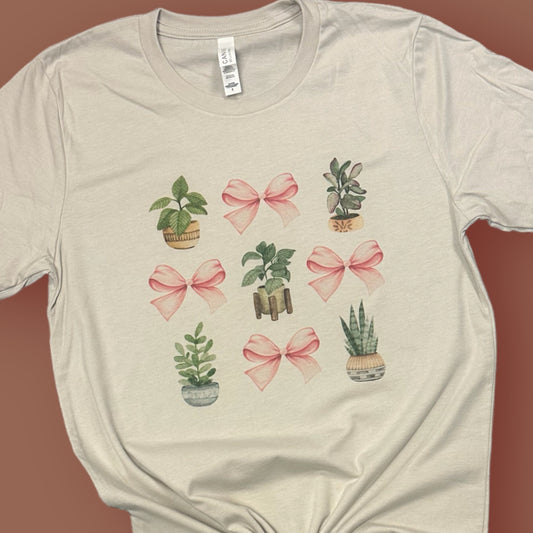 Succulent Bows Collage T-Shirt