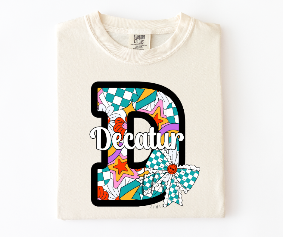 Decatur Eagles Colorful Checkered Custom Exclusive T-Shirt