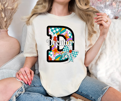 Decatur Eagles Colorful Checkered Custom Exclusive T-Shirt