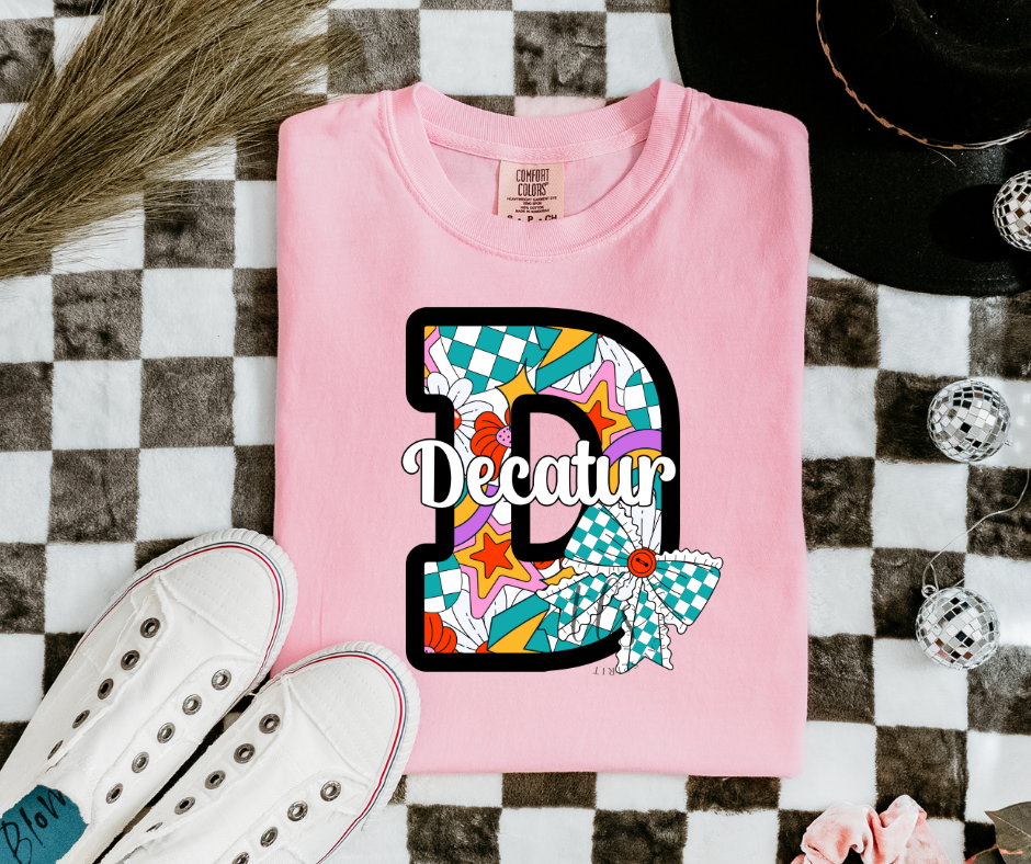 Decatur Eagles Colorful Checkered Custom Exclusive T-Shirt
