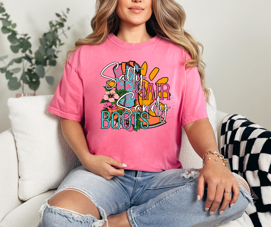 Salty Hair Sandy Boots T-Shirt 