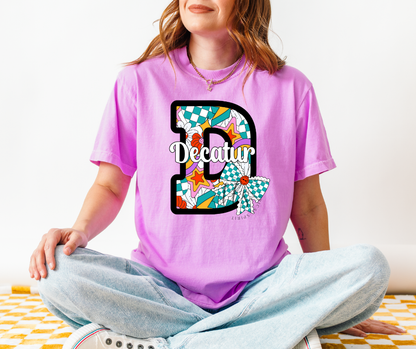 Decatur Eagles Colorful Checkered Custom Exclusive T-Shirt