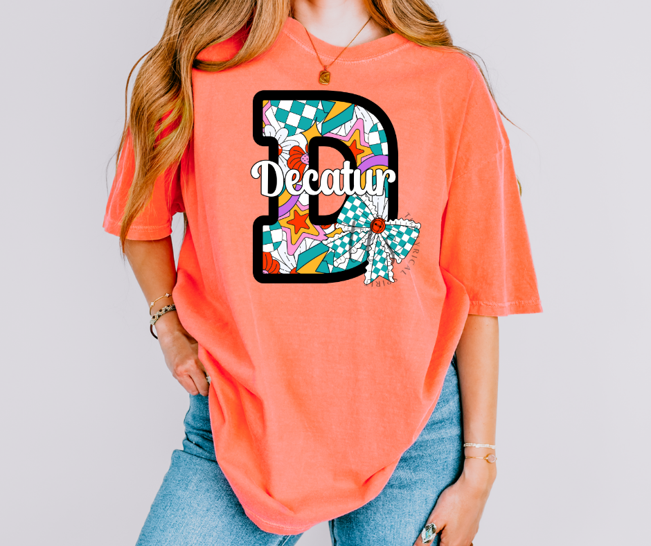 Decatur Eagles Colorful Checkered Custom Exclusive T-Shirt