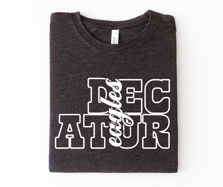 White Decatur Eagles Custom Exclusive T-Shirt