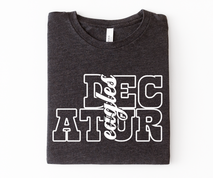White Decatur Eagles Custom Exclusive T-Shirt