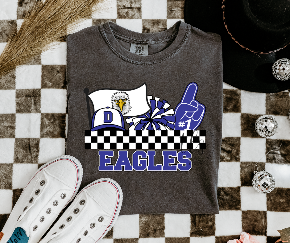 Decatur Eagles #1 Team Spirit Custom Exclusive T-Shirt