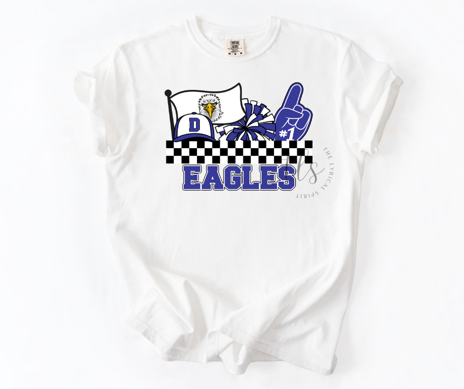 Decatur Eagles #1 Team Spirit Custom Exclusive T-Shirt