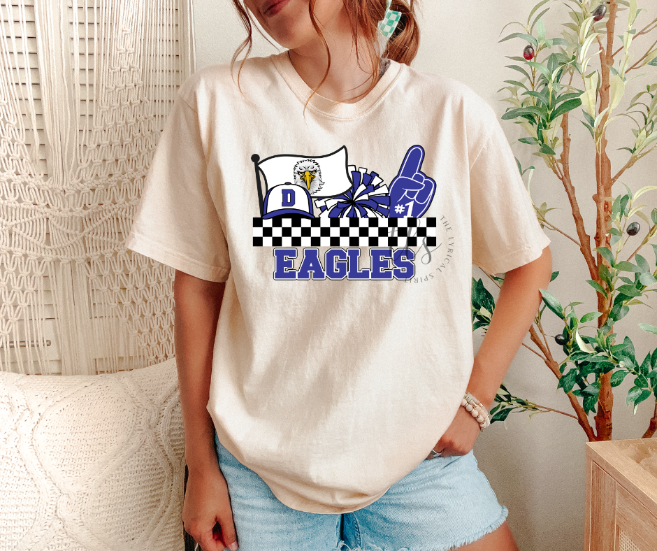 Decatur Eagles #1 Team Spirit Custom Exclusive T-Shirt