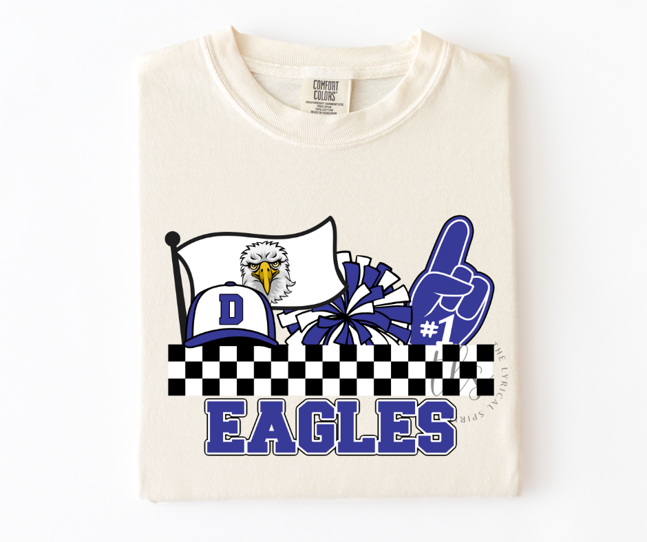 Decatur Eagles #1 Team Spirit Custom Exclusive T-Shirt