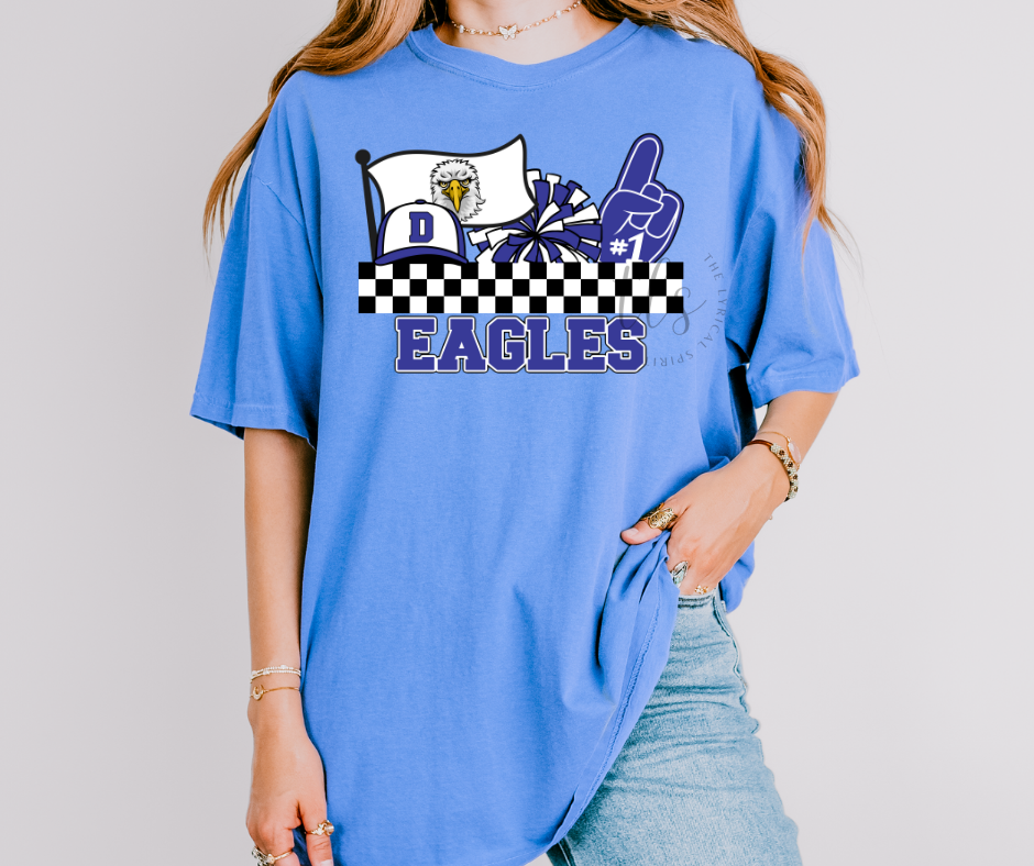 Decatur Eagles #1 Team Spirit Custom Exclusive T-Shirt