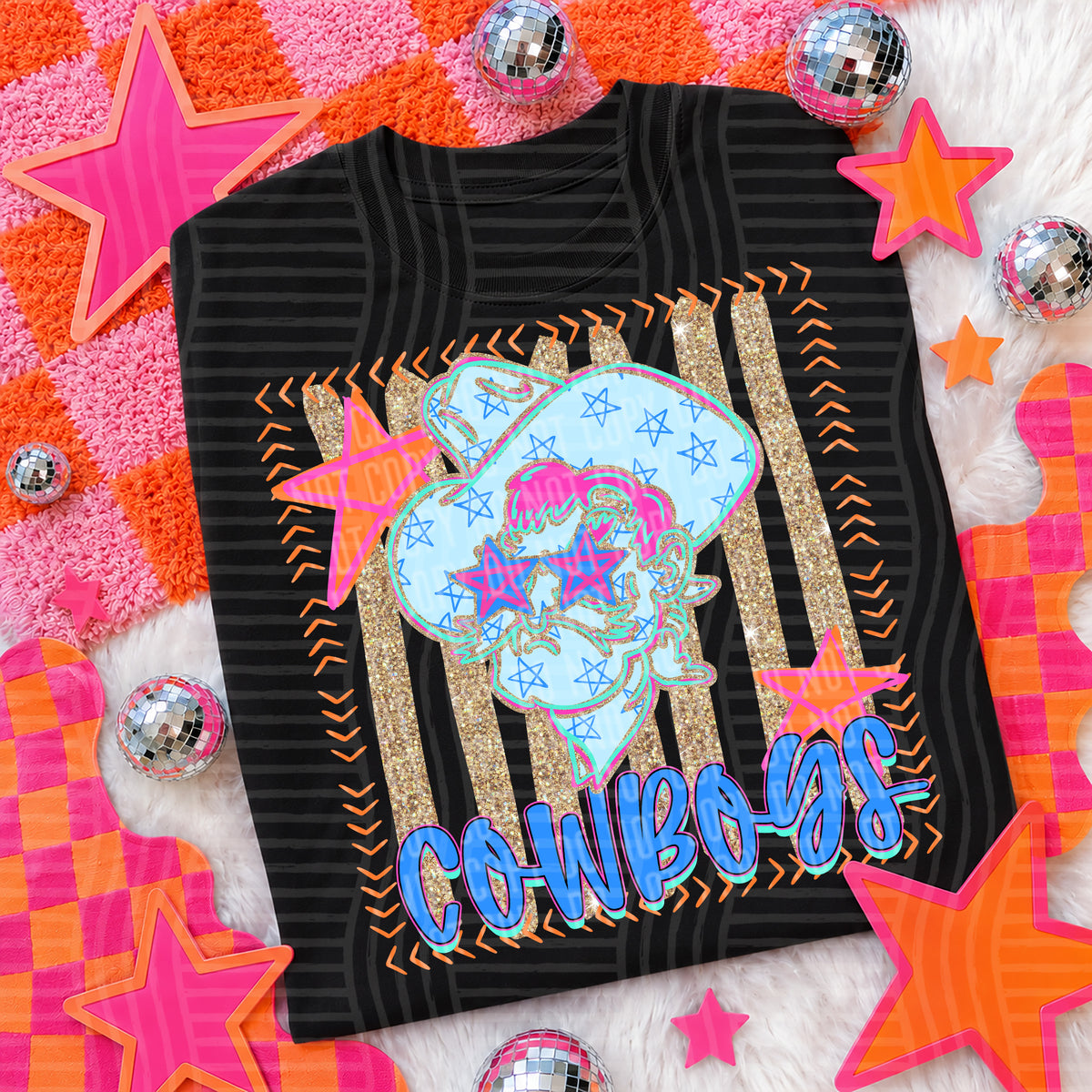 Neon Stars Mascot Spirit T-Shirt