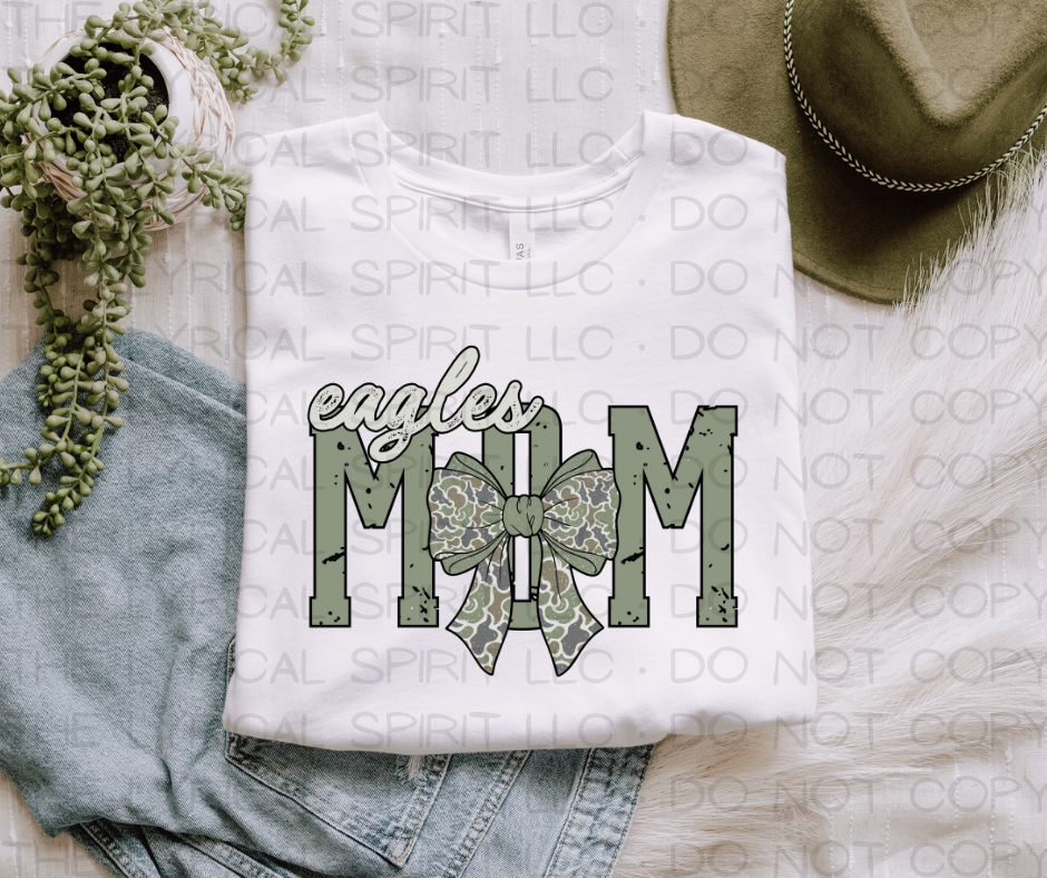 Camo Eagles Mom Custom Exclusive  T-Shirt