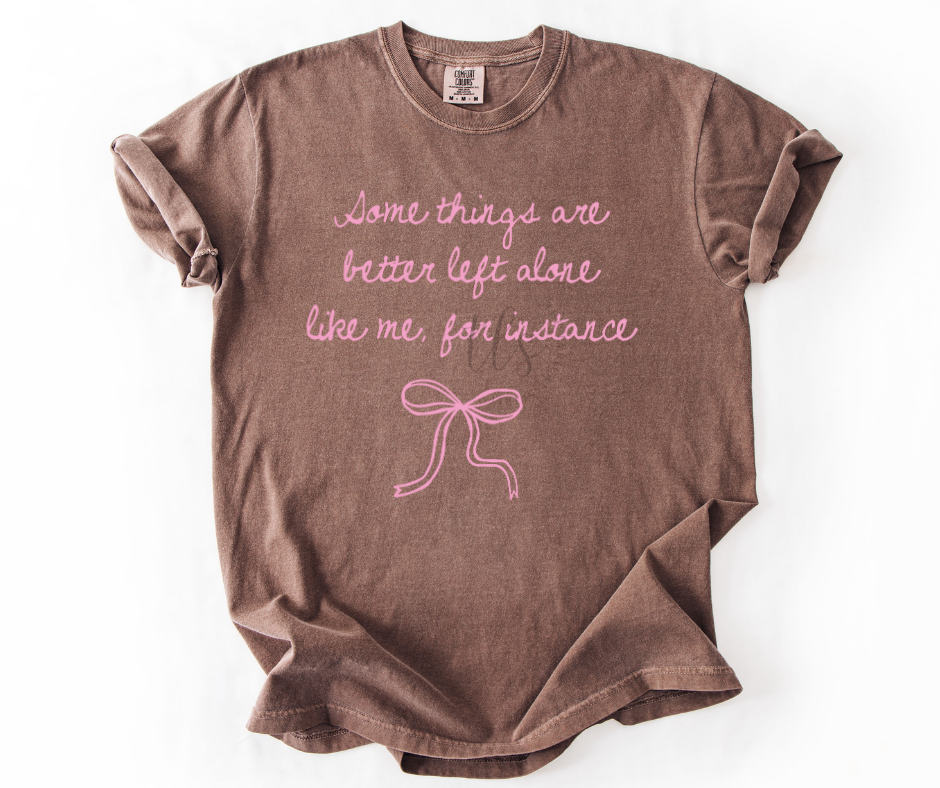 Better Left Alone Bow T-Shirt