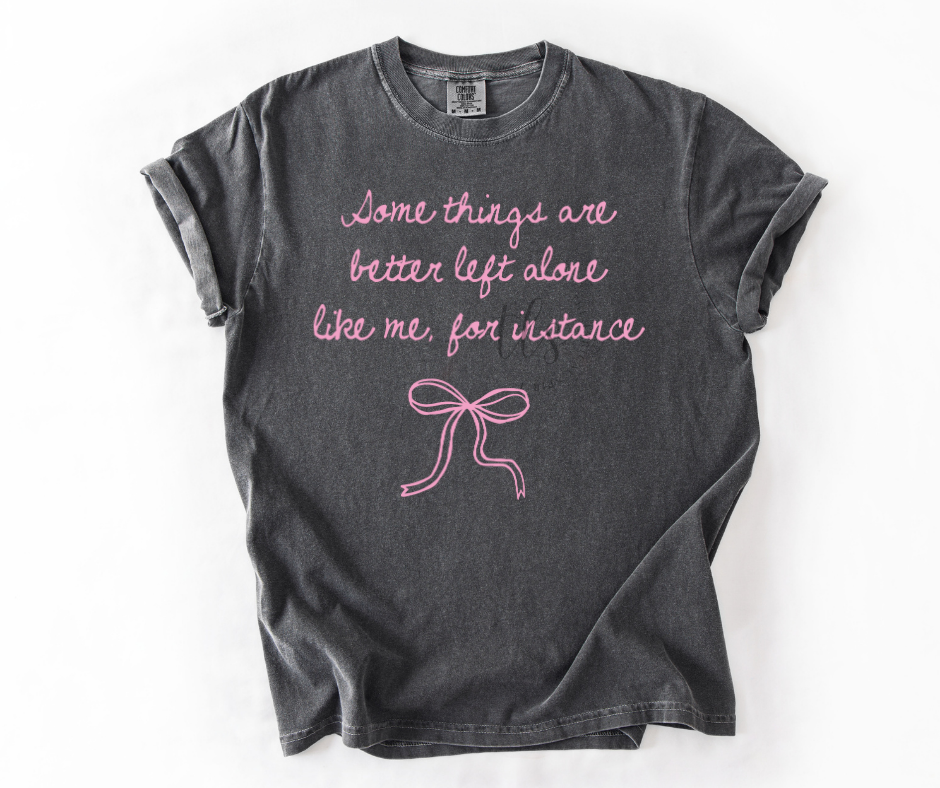 Better Left Alone Bow T-Shirt