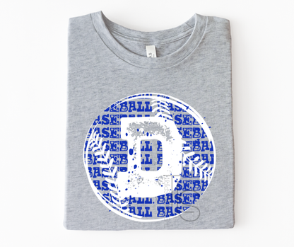 Exclusive Eagles Distressed Baseball T-Shirt