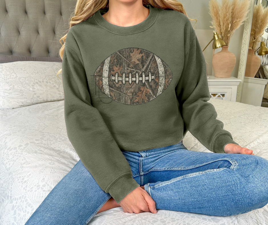 Camo Football Sweatshirt