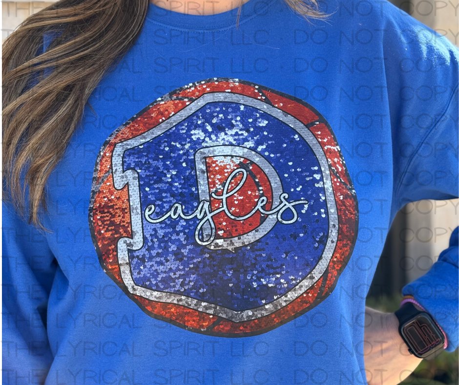 Exclusive Design Decatur Eagles Basketball Sweatshirt