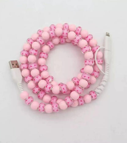 Beaded Phone Charging Cords