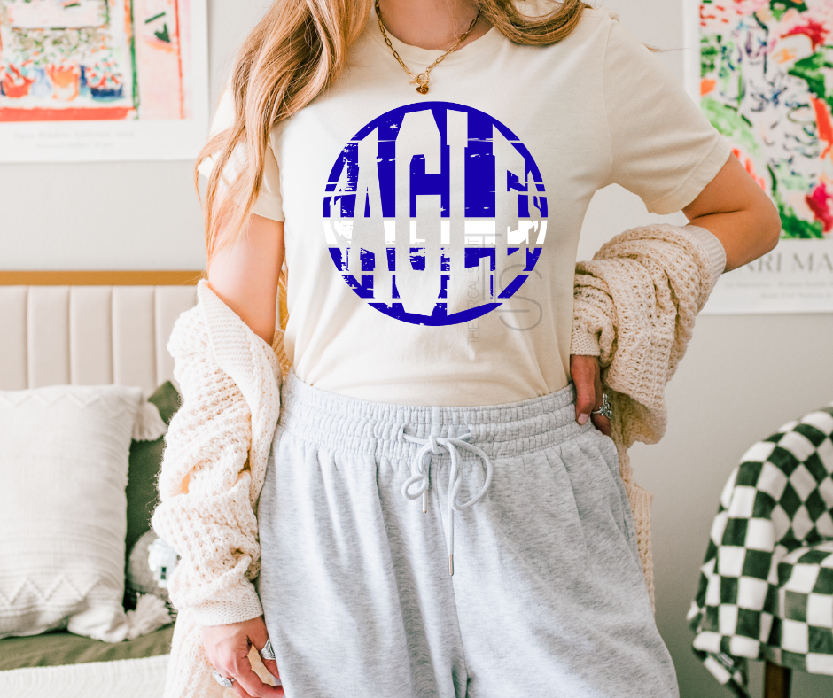 Exclusive Eagles Distressed Circle T-Shirt