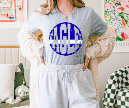 Exclusive Eagles Distressed Circle T-Shirt