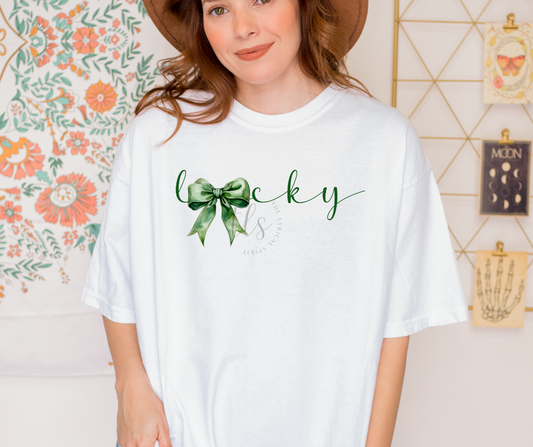 Lucky Clover Bow T-Shirt