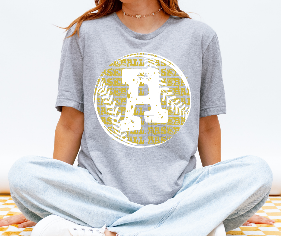 Alvord Bulldogs Distressed Baseball Custom T-Shirt