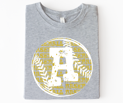 Alvord Bulldogs Distressed Baseball Custom T-Shirt