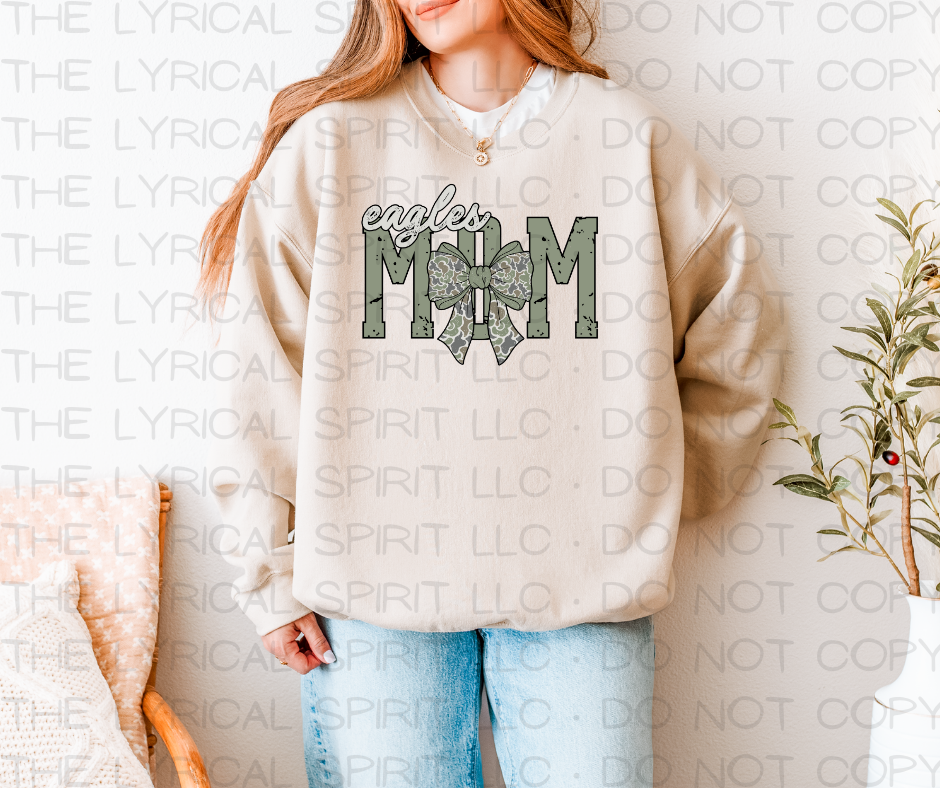 Camo Eagles Mom Custom Exclusive Sweatshirt