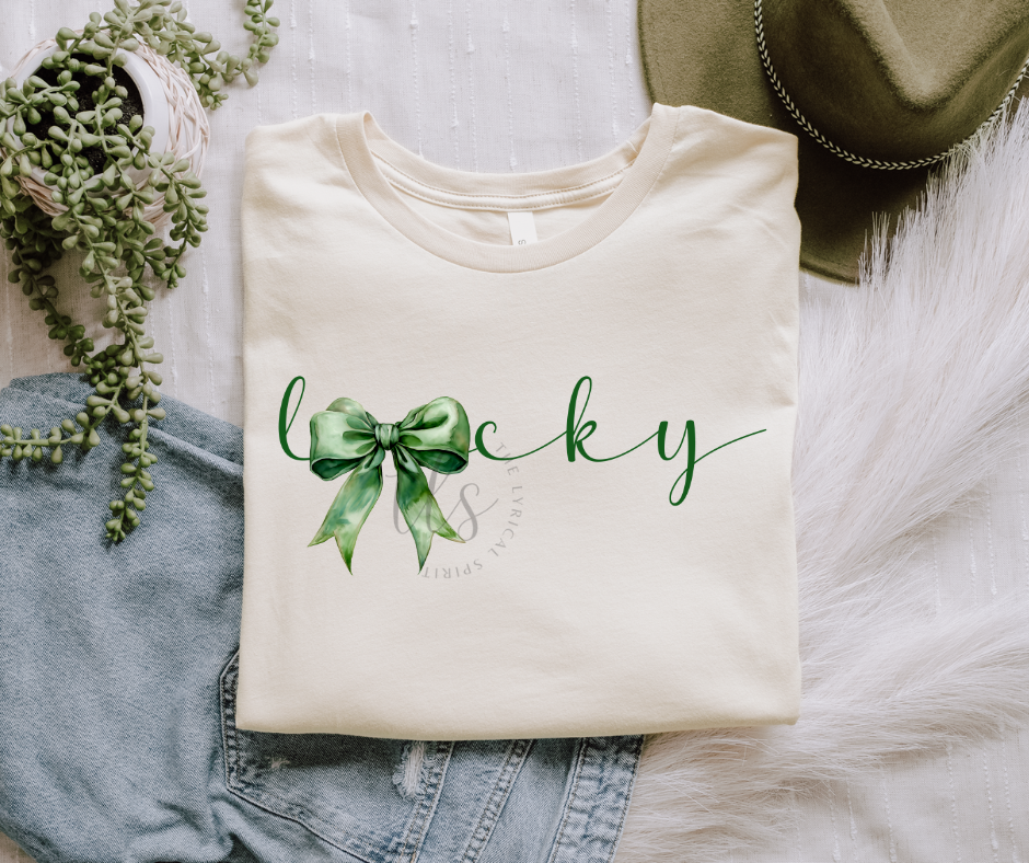 Lucky Clover Bow T-Shirt