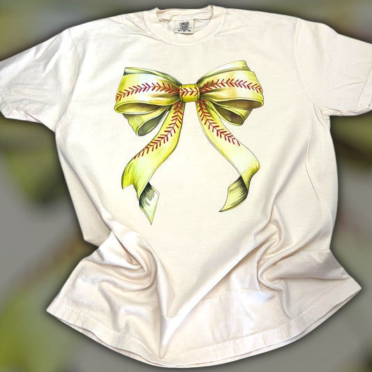 Softball Bow T-Shirt