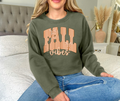 Fall Vibes Orange Striped Sweatshirt