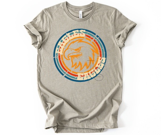 Eagles Vintage Retro Circle Custom Exclusive T-Shirt
