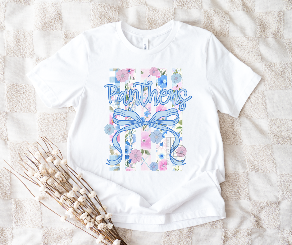 Panthers Floral Stripes Spirit Exclusive T-Shirt/Sweatshirt