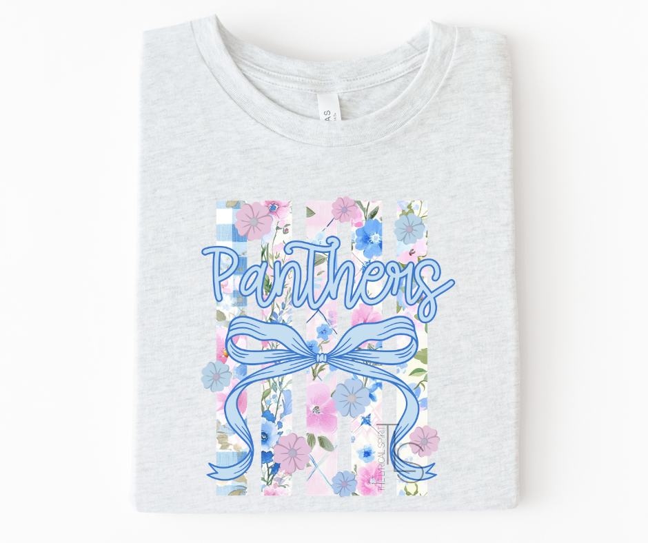 Panthers Floral Stripes Spirit Exclusive T-Shirt/Sweatshirt