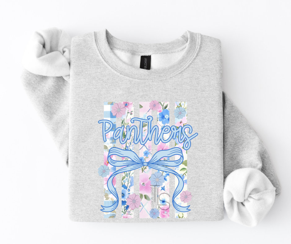 Panthers Floral Stripes Spirit Exclusive T-Shirt/Sweatshirt