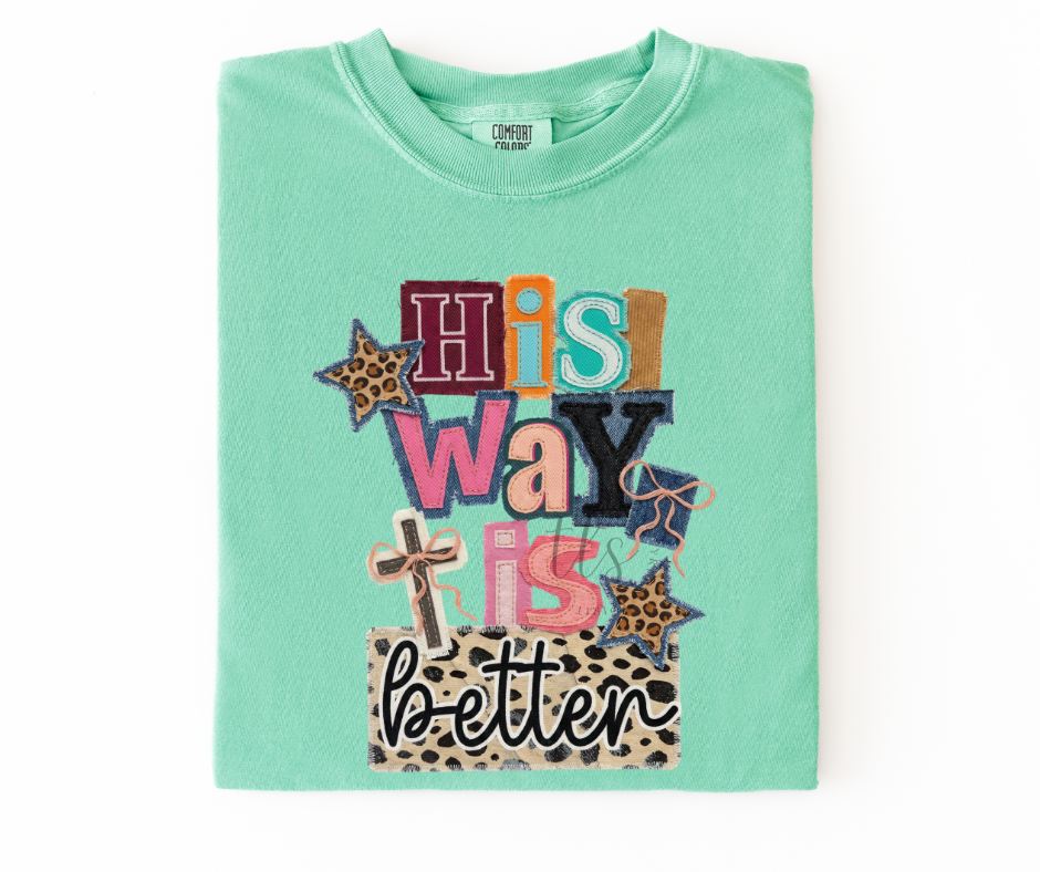His Way Is Better Patchwork Leopard T-Shirt