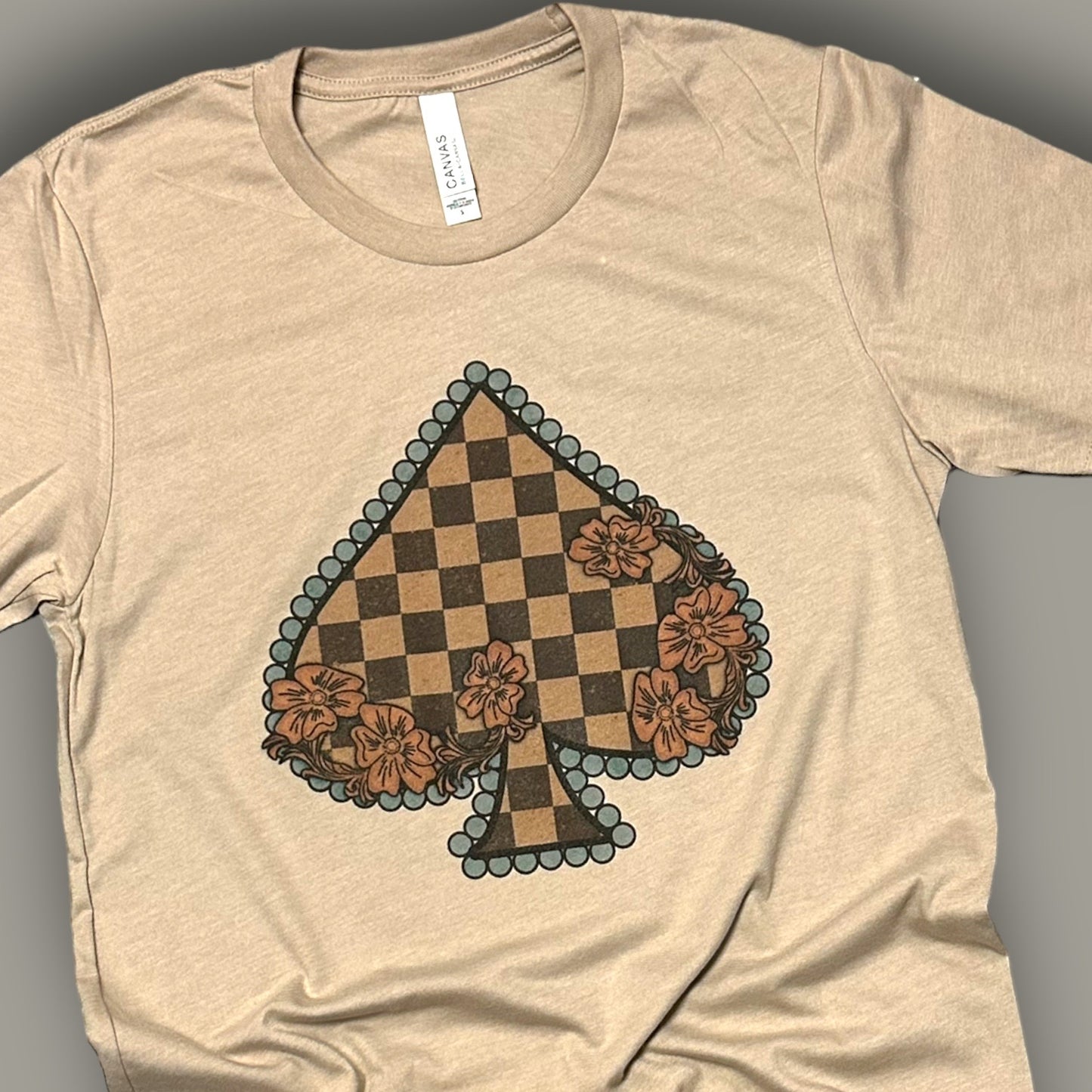 Western Checkered Spade T-Shirt