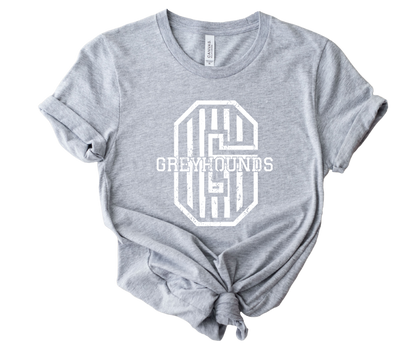 White Stripe Mascot School Spirit T-Shirt 