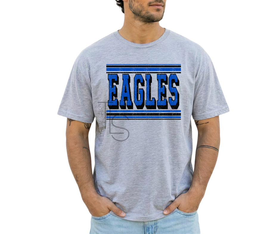 Eagles Distressed School Spirit T-Shirt