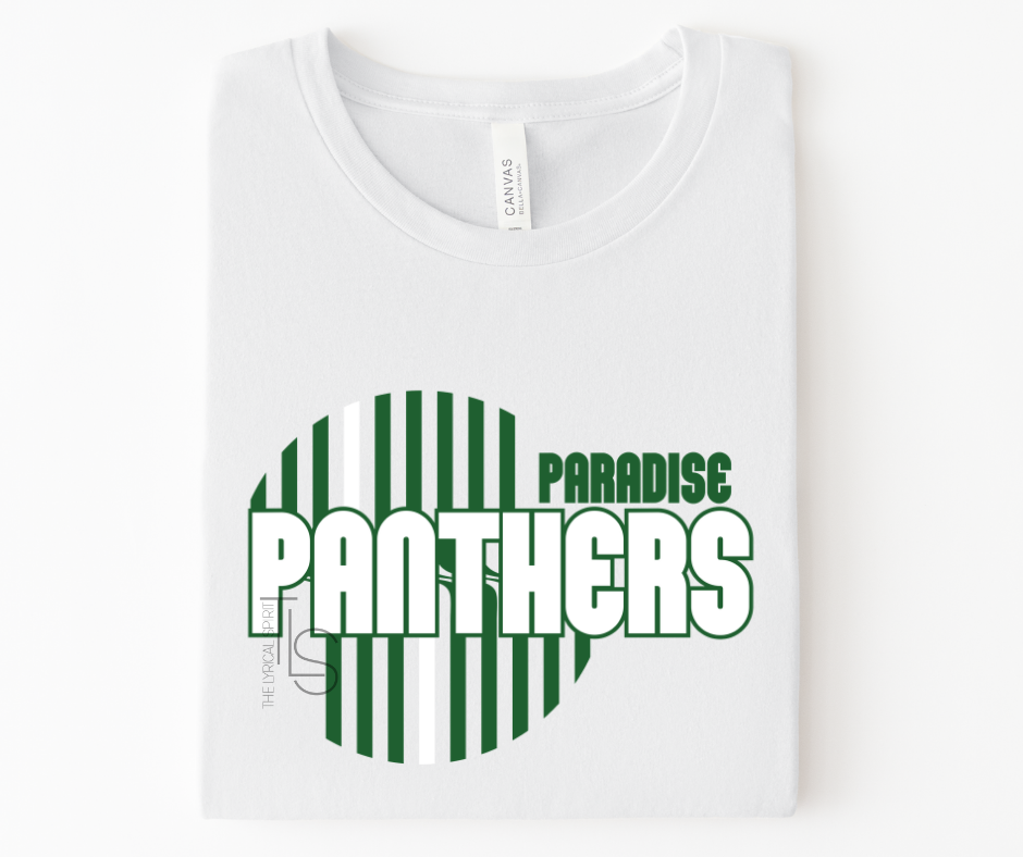 Panthers Green Stripe Circle Exclusive T-Shirt
