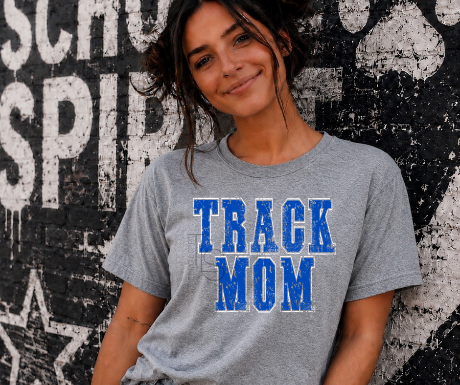 Blue Track Mama T-Shirt
