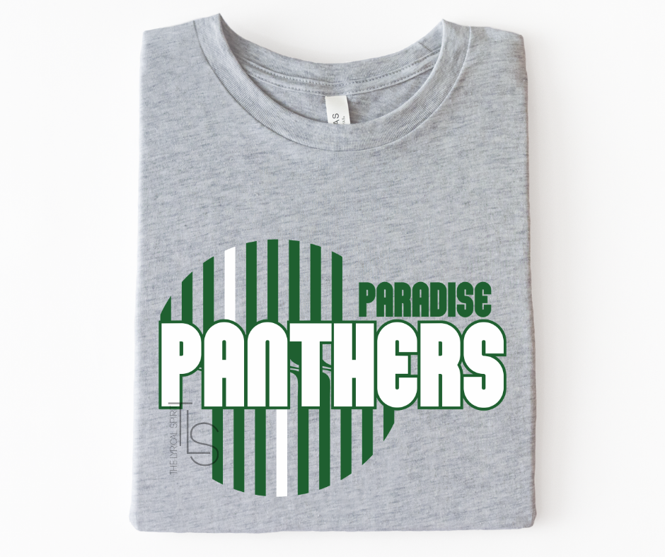 Panthers Green Stripe Circle Exclusive T-Shirt