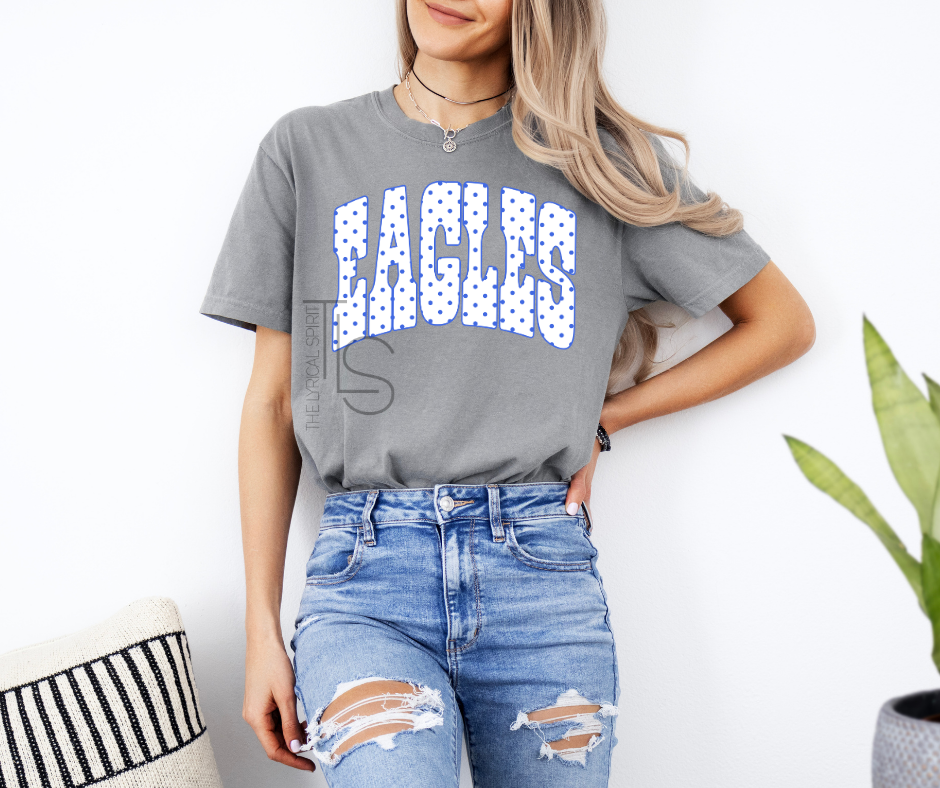Eagles Blue Polka Dot Spirit T-Shirt
